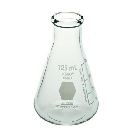 Kimble Kimax - Erlenmeyer Flask Kimble KIMAX Narrow Mouth Glass 125 mL (4 oz.) - 26500-125