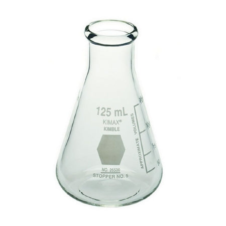 Dwk Life Sciences Erlenmeyer Flask Kimble Kimax Narrow Mouth Glass 125 Ml - 26500-125