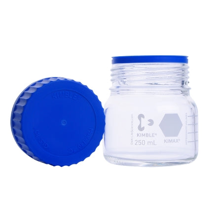 Dwk Life Sciences Media Storage Bottle Kimble Kimax Gls 80 Kimcote Wide Mouth Borosilicate Glass 250 Ml - 14390-0250