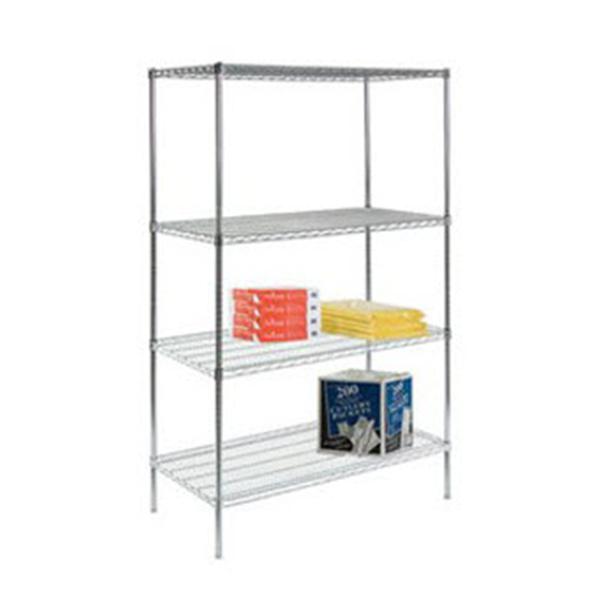 Lakeside Mfg Co Shelving Unit Storage 24X60X72" Wire With Bottom Wire Shelf Each - R246072CS-4