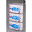 Poltex Glove Box Holder Magnet Mounted 3-Box Capacity Clear 10-1/2 W X 3-1/4 D X 15 H Inch Petg - 3GBST-M