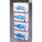 Poltex Glove Box Holder Wall Mounted 4-Box Capacity Clear 10-1/4 W X 3-3/4 D X 20 H Inch Petg - 4GBST-W