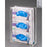 Poltex - Glove Box Holder Wall Mounted 3-Box Capacity Clear 10-1/4 W X 3-3/4 D X 15 H Inch Acrylic - ACGB3-W