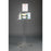 Poltex - Respiratory Hygiene Dispensing Station Floor Stand Clear Acrylic / PETG Plastic - RESPS-S