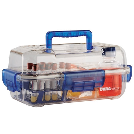 DuraPorter - Specimen Storage / Transport Box 6-1/3 X 7-3/4 X 15 Inch Clear Polycarbonate - Heathrow Scientific - 120052