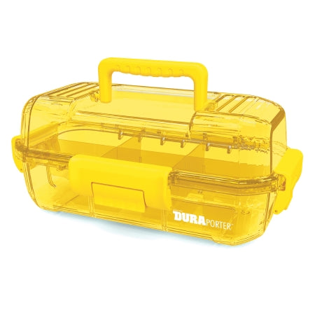 DuraPorter - Specimen Storage / Transport Box 6-1/3 X 7-3/4 X 15 Inch Translucent Yellow Polycarbonate - 120078
