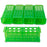 Heathrow Scientific - 4-Way Test Tube Rack 60 Place 13 X 75 mm / 13 X 100 mm / 16 X 100 mm / 16 X 125 mm / 17 X 120 mm Green 2-4/5 X 3-4/5 X 9-1/8 Inch - 120686