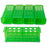 Heathrow Scientific 4-Way Test Tube Rack 60 Place 13 X 75 Mm / 13 X 100 Mm / 16 X 100 Mm / 16 X 125 Mm / 17 X 120 Mm Green 2-4/5 X 3-4/5 X 9-1/8 Inch - 120686