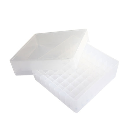 Heathrow Scientific - Cryo Storage Box 1-7/8 X 5-1/8 X 5-1/8 Inch Natural Polypropylene 81 Tube Capacity - 120034