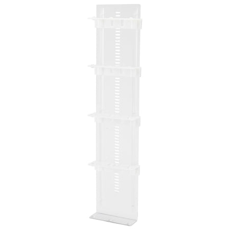 Flex Hold - Glove Box Holder Wall Mounted 4-Box Capacity Clear 5.3 W X 1-4/5 D X 22-3/10 H Inch - 120107