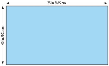 O&M Halyard General Purpose Drape Medium Drape 40 W X 73 L Inch Nonsterile - 47619NS
