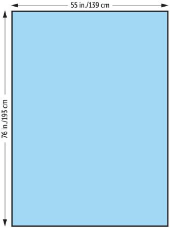 O&M Halyard General Purpose Drape Large Drape 55 W X 76 L Inch Nonsterile - 47623NS