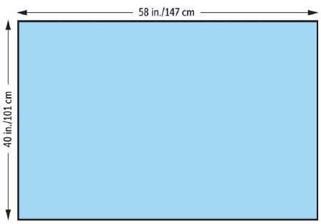 O&M Halyard - General Purpose Drape Half Drape 40 W X 58 L Inch NonSterile - 47613NS