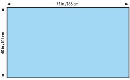 O&M Halyard General Purpose Drape Medium Drape 40 W X 73 L Inch Sterile - 47617
