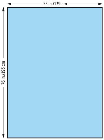 O&M Halyard General Purpose Drape Large Drape 55 W X 76 L Inch Sterile - 47622