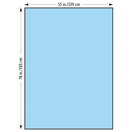 O&M Halyard - General Purpose Drape Large Drape 55 W X 76 L Inch Sterile - 47622