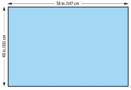 O&M Halyard - General Purpose Drape Half Drape 40 W X 58 L Inch Sterile - 47612