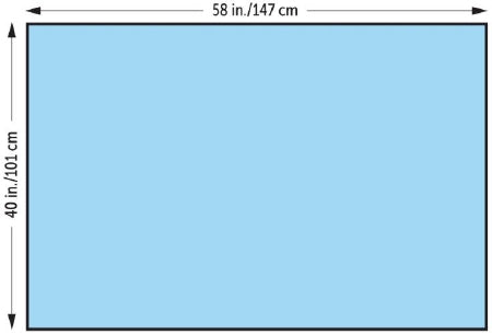 O&M Halyard General Purpose Drape Half Drape 40 W X 58 L Inch Nonsterile - 47615NS
