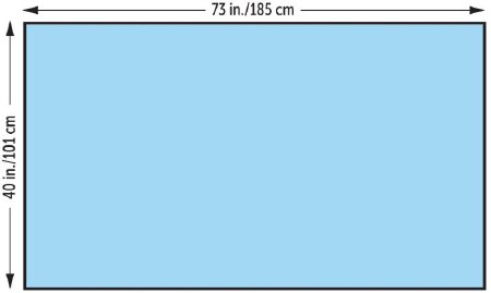 O&M Halyard General Purpose Drape Medium Drape 40 W X 73 L Inch Nonsterile - 47618NS