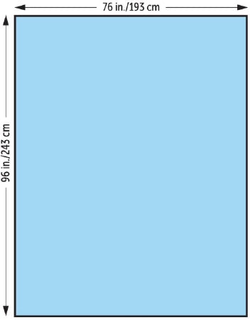 O&M Halyard General Purpose Drape X-Large Drape 76 W X 96 L Inch Nonsterile - 47632NS
