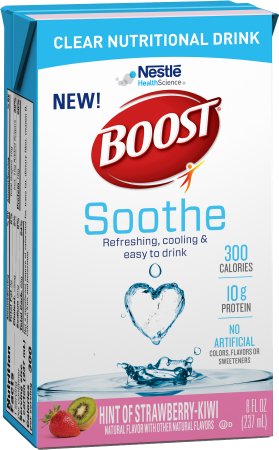 Nestle Healthcare Nutrition Oral Supplement Boost Soothe Strawberry Kiwi Flavor Ready To Use 8 Oz. Container Carton - 4390019190