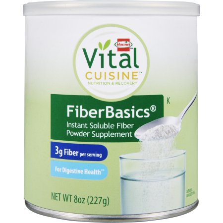 Hormel Vital Cuisine FiberBasics - Oral Fiber Supplement Unflavored Powder 8 oz. Can - 16925