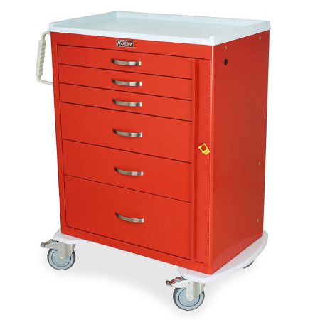 M-Series - Emergency Crash Cart Steel Frame 30 Inch Wide 9 Drawers - MDS3030B06