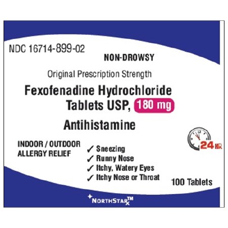 NorthStar Rx - Allergy Relief 180 mg Strength Tablet 100 per Bottle - 16714089902