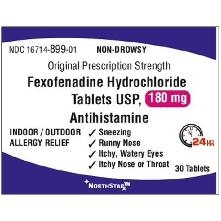 NorthStar - Allergy Relief 180 mg Strength Tablet 30 per Bottle - 16714089901