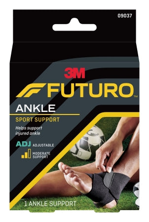 3M Ankle Support  Futuro Sport One Size Fits Most Hook And Loop Strap Closure Left Or Right Foot - 09037ENR