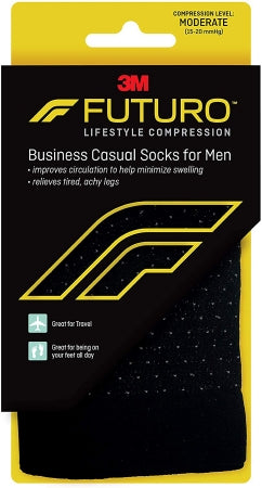 3M Compression Socks  Futuro Calf High Medium Black Closed Toe - 71045EN