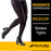 3M Compression Pantyhose  Futuro Opaque Waist High Medium Black Closed Toe - 71070EN