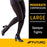 3M Compression Pantyhose  Futuro Waist High Large Black Closed Toe - 71071EN