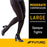 3M Futuro - Compression Pantyhose Waist High Large Black Closed Toe - 71071EN