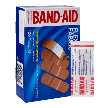 Band-Aid - Adhesive Strip 1 X 3 Inch Fabric Rectangle Tan Sterile - 10381370044441
