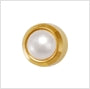 Medisystem Stud, Earpiercing Gold Plated Wht Pearl Mini - 2053PM