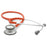 Adscope - Clinician Stethoscope Orange 1-Tube 21 Inch Tube Double-Sided Chestpiece - American Diagnostic Corp - 619O