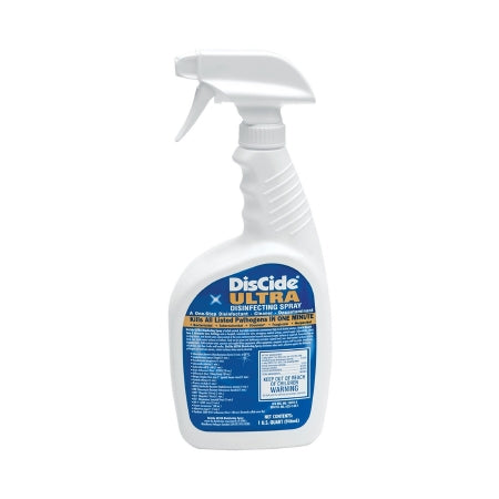 DisCide Ultra - Surface Disinfectant Cleaner Quaternary Based Pump Spray Liquid 1 Quart Bottle Herbal Scent NonSterile - Palmero - 3565Q