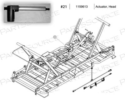 Invacare - Bed Actuator Kit Caroll Bed - 1159613
