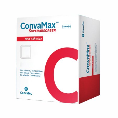 ConvaMax Superabsorber - Super Absorbent Dressing 4 X 4 Inch Waterproof Nonwoven / Superabsorbent Polymer / Gelling Silicone Square Sterile - 422567