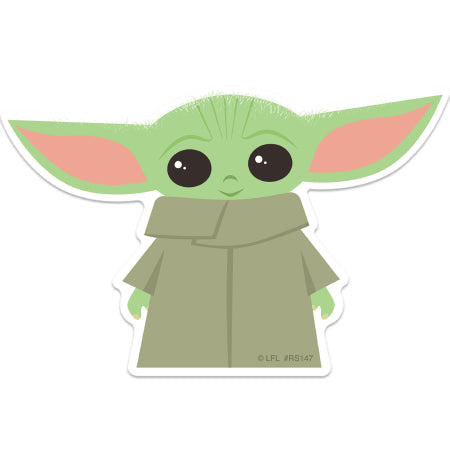 Smilemakers  50 Per Unit The Child Baby Yoda Sticker 2.875 X 3.75 Inch - RS147