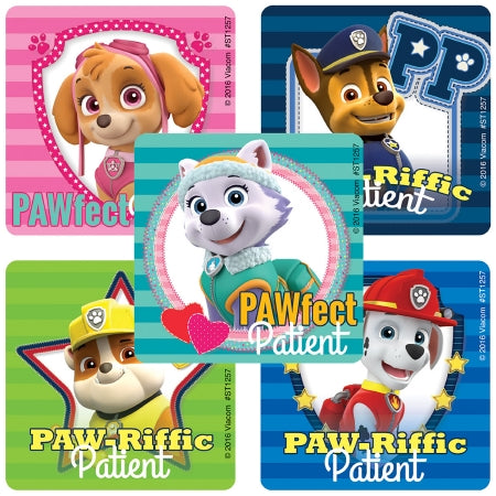 Smilemakers  100 Per Unit Paw Patrol Sticker 2.5 Inch - ST1257R