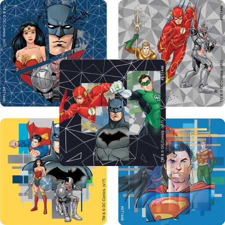 Smilemakers  100 Per Unit Justice League Sticker 2.5 Inch - ST1446B