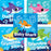 Smilemakers  100 Per Unit Baby Shark Sticker 2.5 Inch - ST1708B