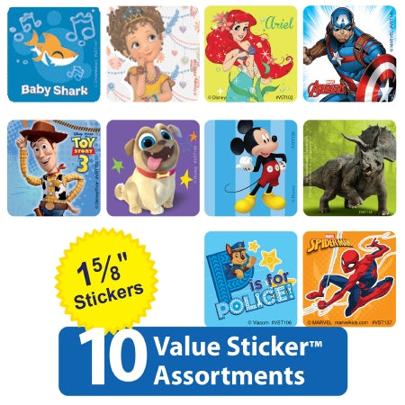 Smilemakers Valuestickers 2500 Per Unit Value Stickers Sticker 1.625 Inch - VLU10P