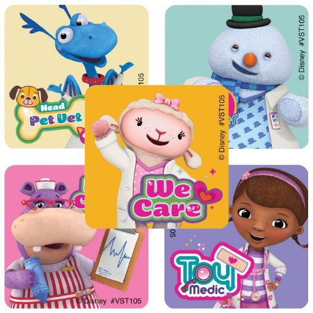 Smilemakers Valuestickers 250 Per Unit Doc Mcstuffins Sticker 1.625 Inch - VST105P
