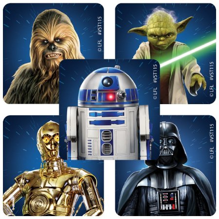 Smilemakers Valuestickers 250 Per Unit Star Wars Classic Sticker 1.625 Inch - VST115P