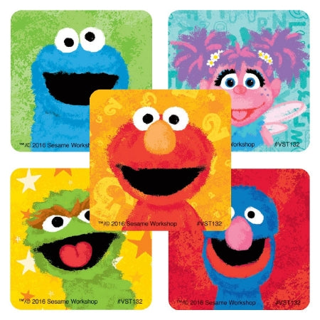 Smilemakers Valuestickers 250 Per Unit Sesame Street Sticker 1.625 Inch - VST132R