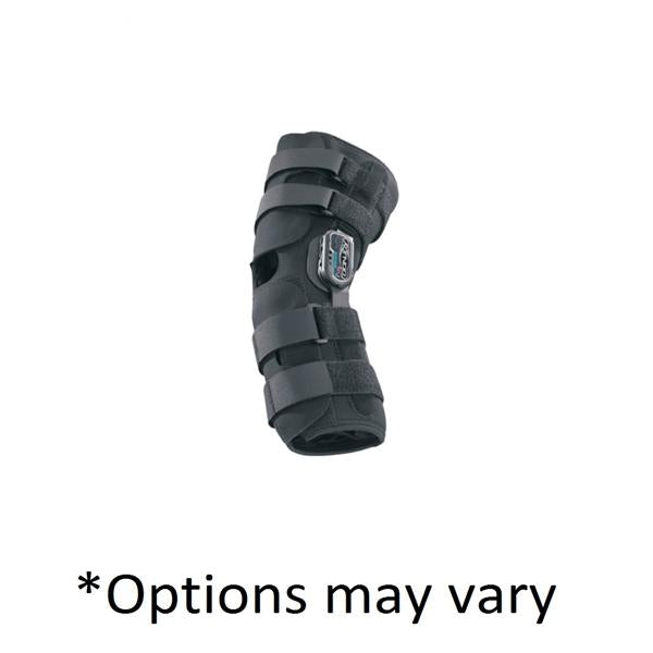 DJO Brace Wraparound Playmaker Adult Knee Drytex Black Size Small Ea - 11-0666-2