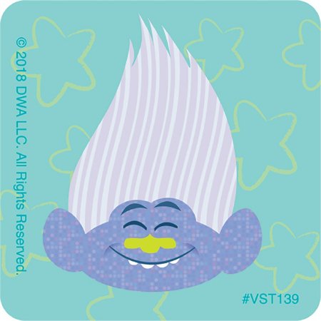 Smilemakers Valuestickers 250 Per Unit Trolls Sticker 1.625 Inch - VST139R